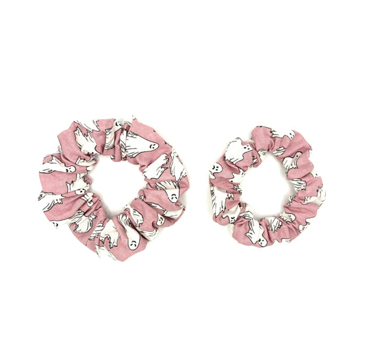 Peek-a-Boo Pink Hair Scrunchie