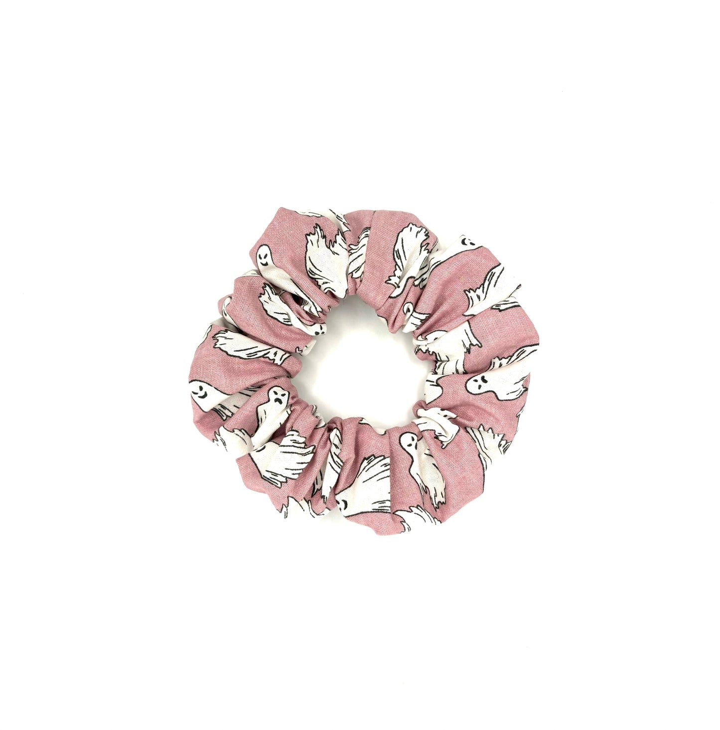 Peek-a-Boo Pink Hair Scrunchie
