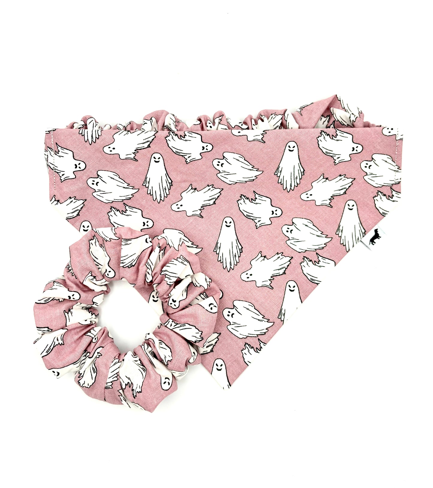 Peek-a-Boo Pink Hair Scrunchie