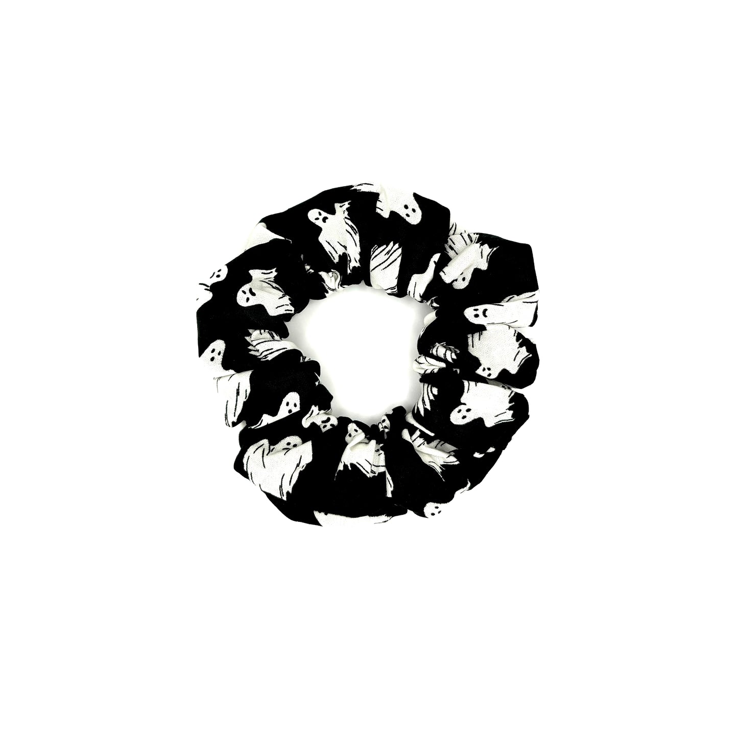 Peek-a-Boo Black Hair Scrunchie