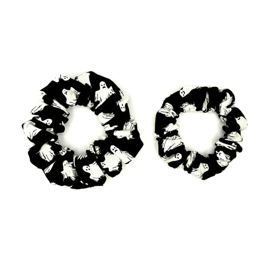 Peek-a-Boo Black Hair Scrunchie