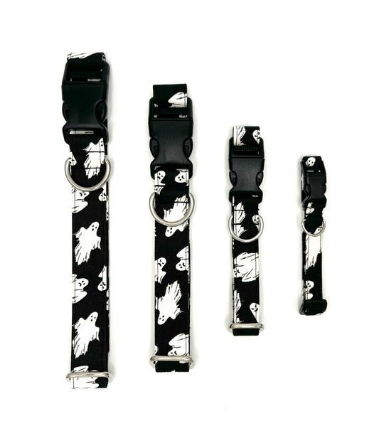 Peek-a-BOO Black Dog Collar