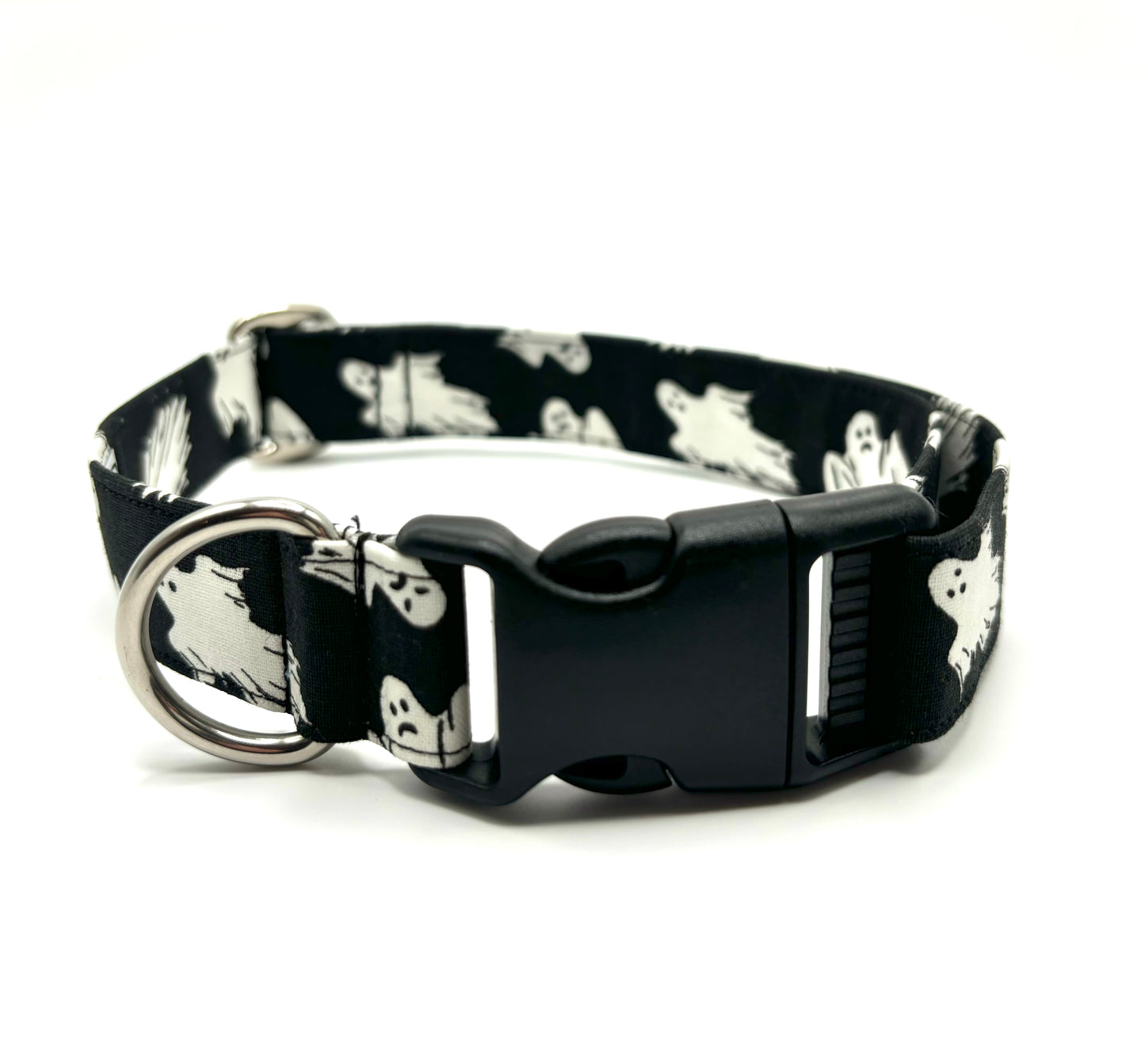 Peek-a-BOO Black Plastic Dog Collar