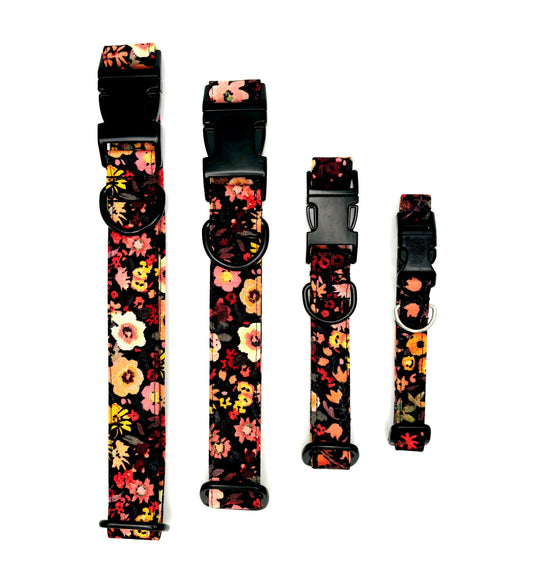 Fall Floral Dog Collar