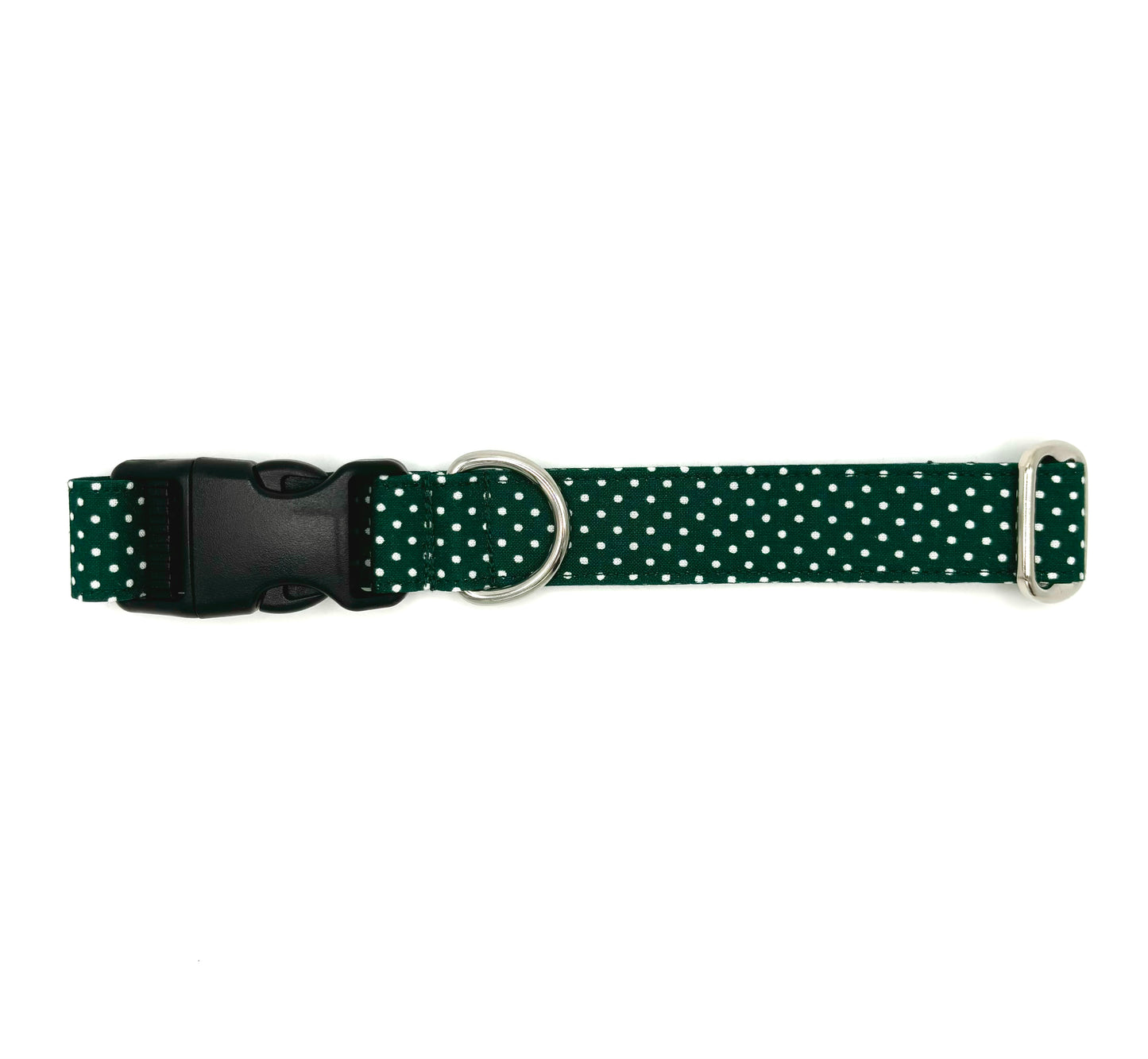 Green Polka-Dot Plastic Dog Collar