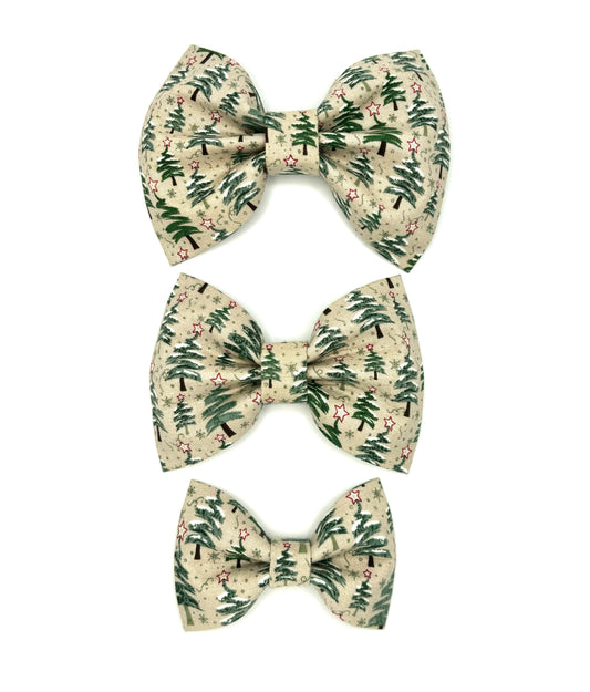 Christmas Tree Farm Dog Bow Ties