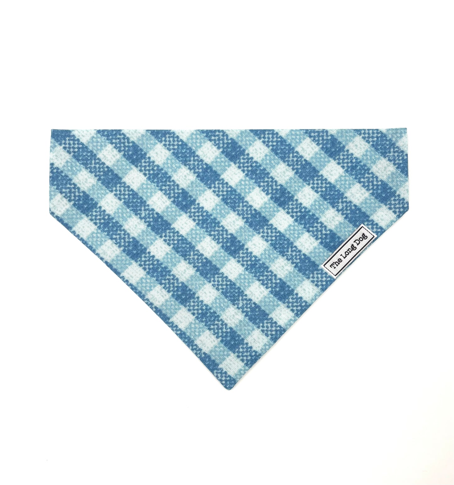 Blue Plaid Dog Bandana