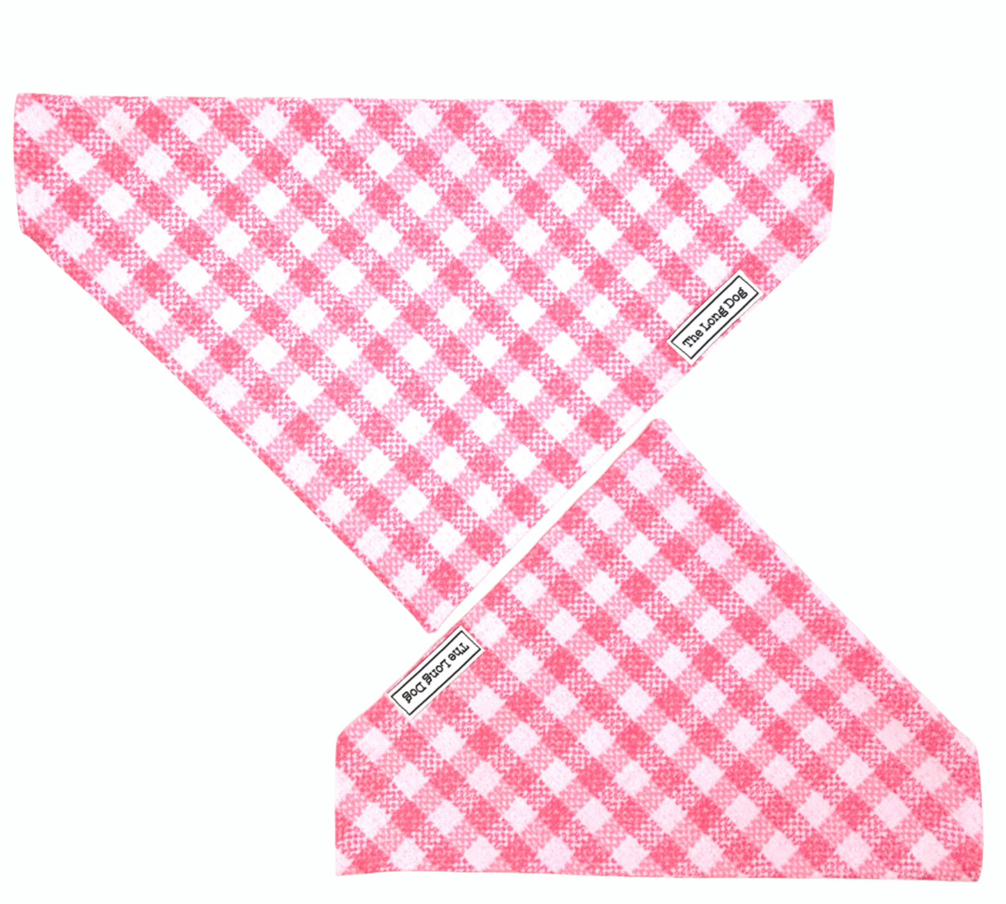 Pink Plaid Dog Bandana