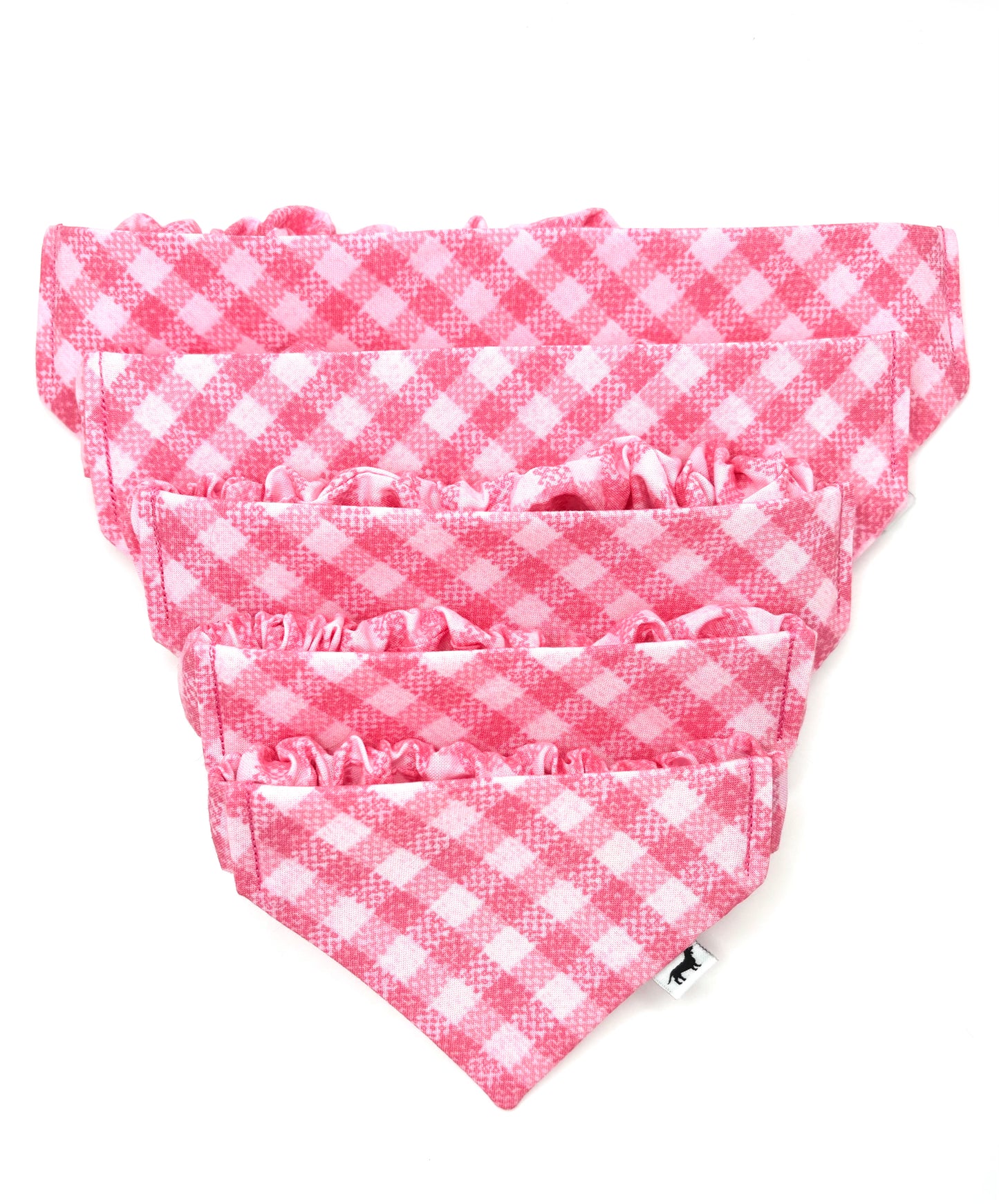 Pink Plaid Dog Bandana