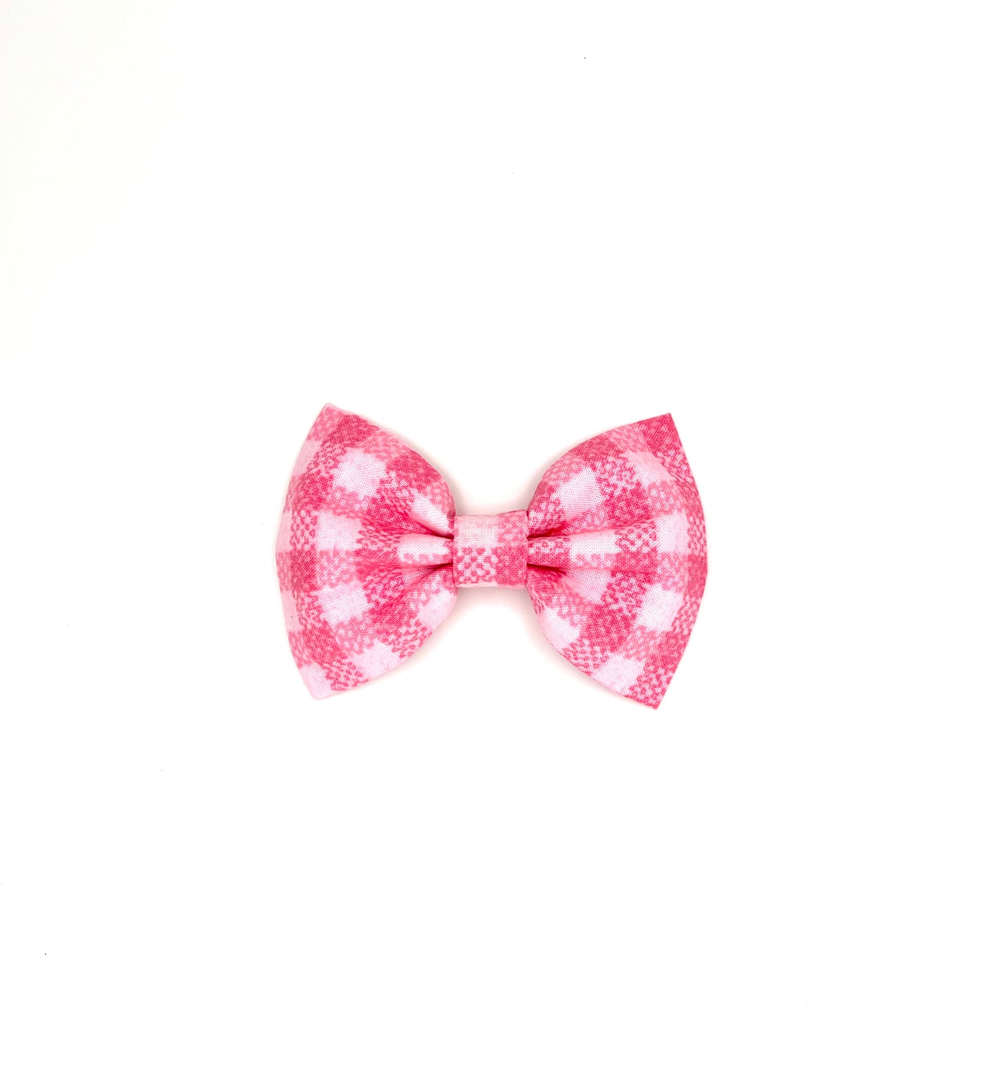 Pink Plaid Dog Bow Ties