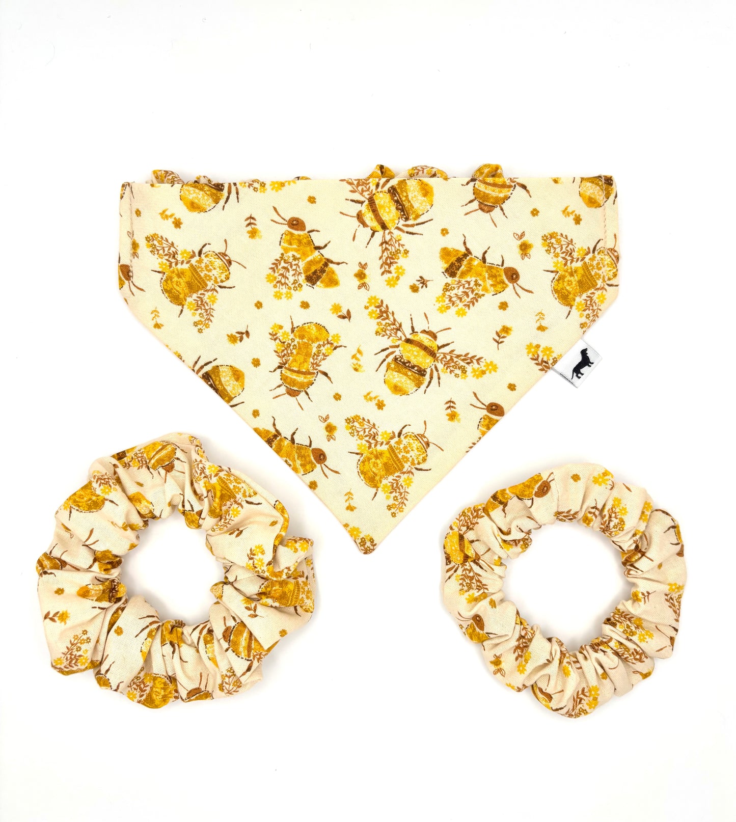 Honeybee Scrunchie Dog Bandana