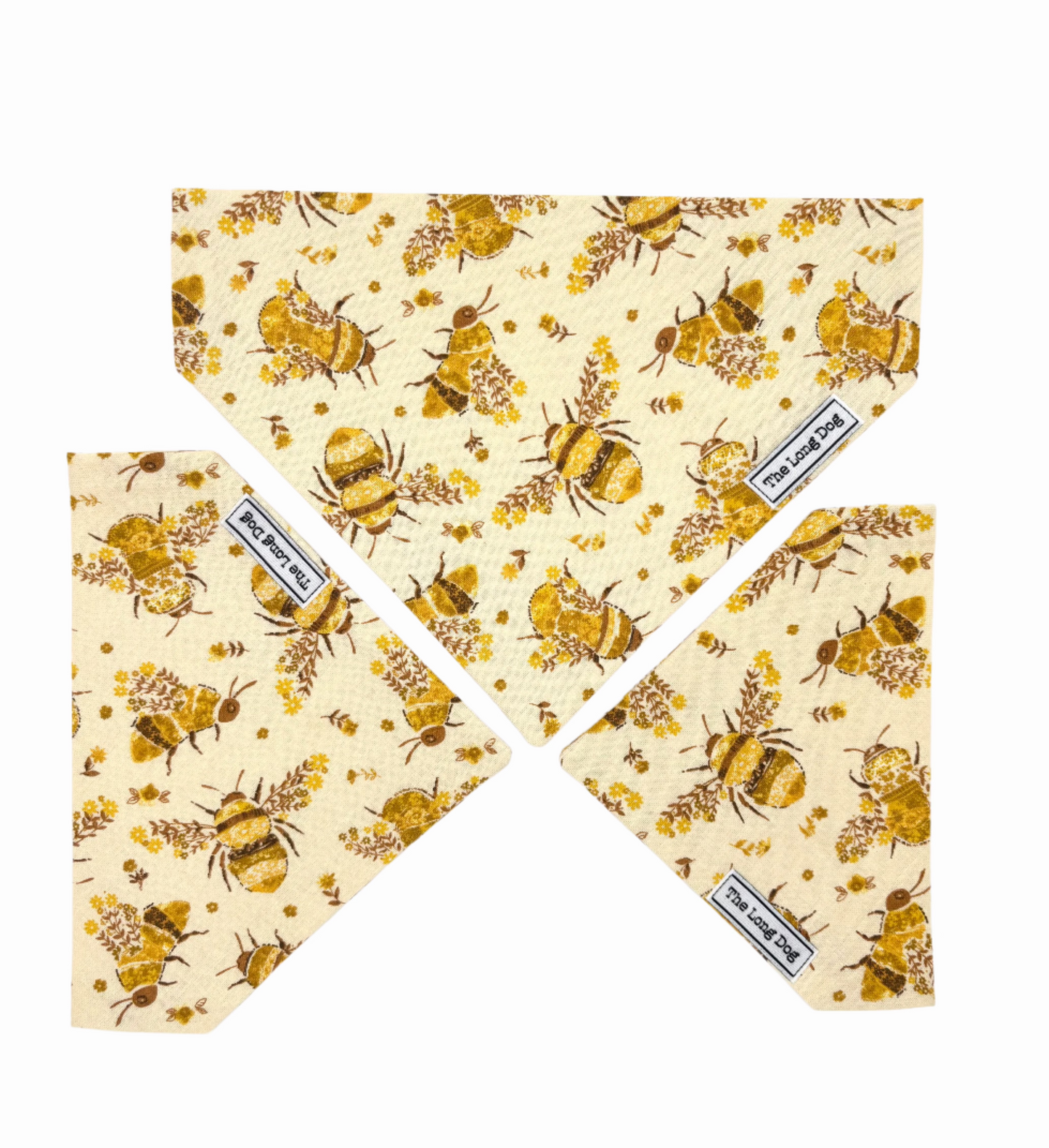 Honeybee Over the Collar Dog Bandana