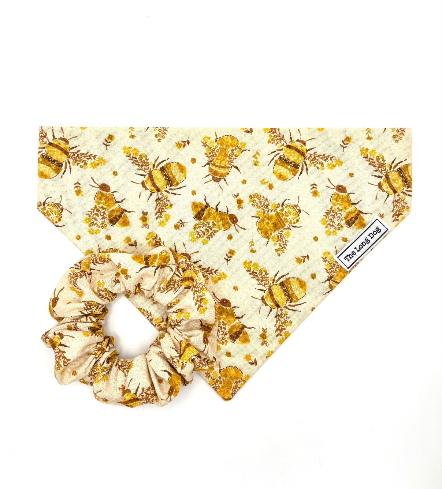 Honeybee Scrunchie Dog Bandana