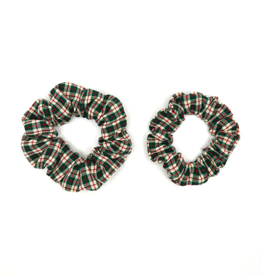 Green Country Christmas Hair Scrunchie