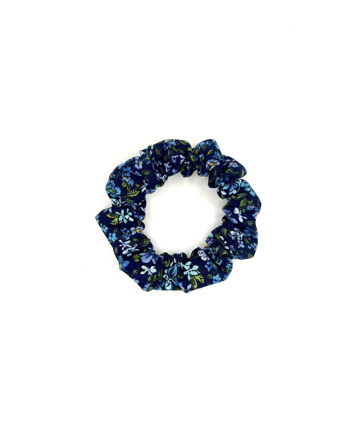 Blue Blossom Hair Scrunchie