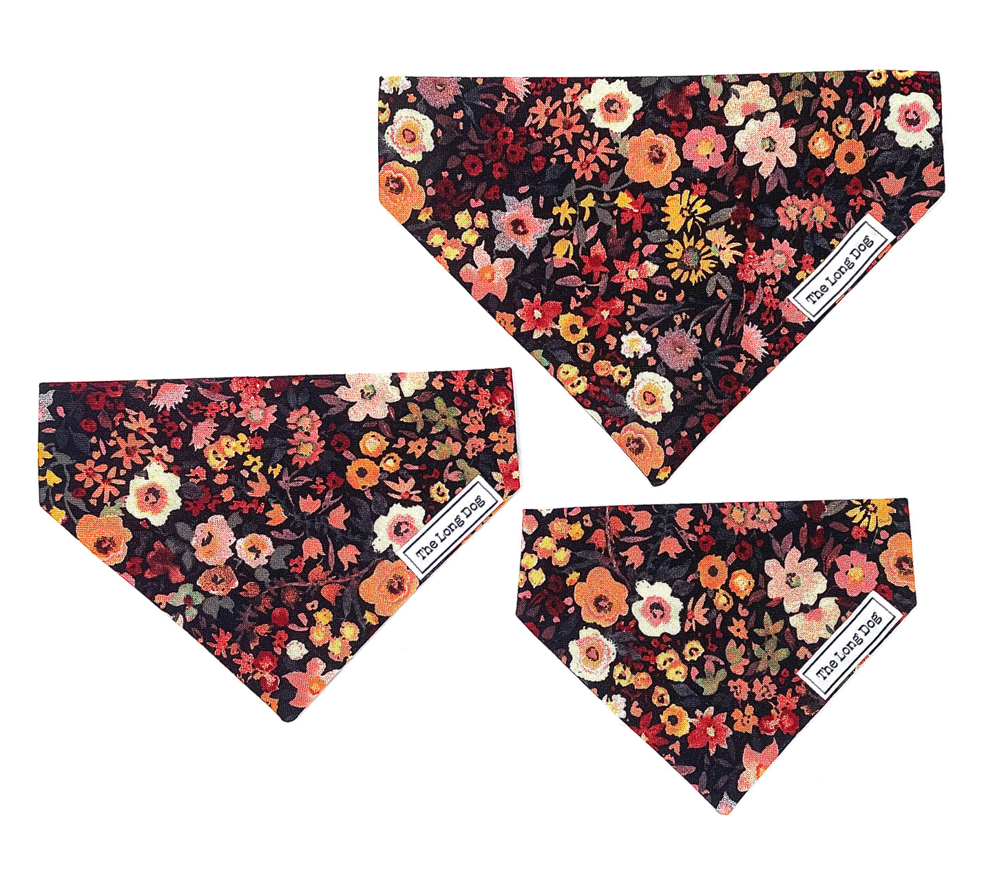 Fall Floral Over the Collar Bandana