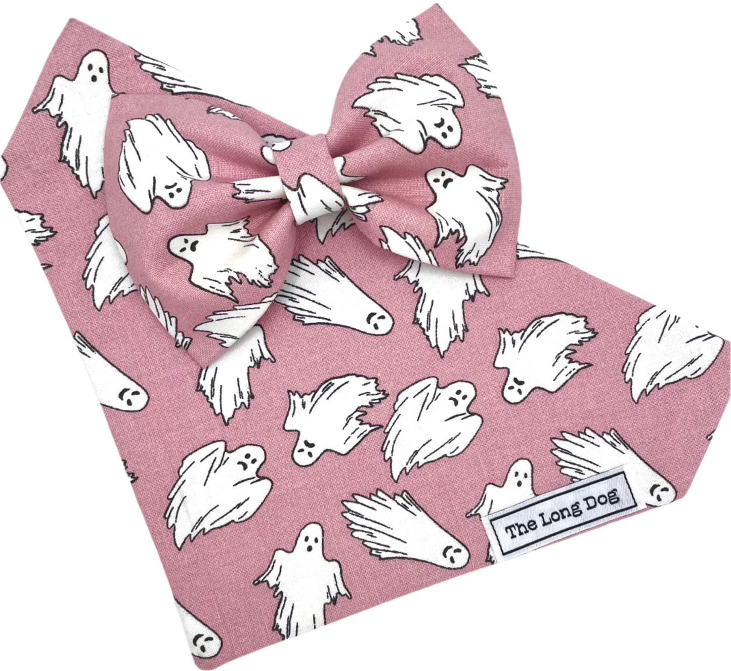 Peek-a-BOO Pink Dog Bow Ties