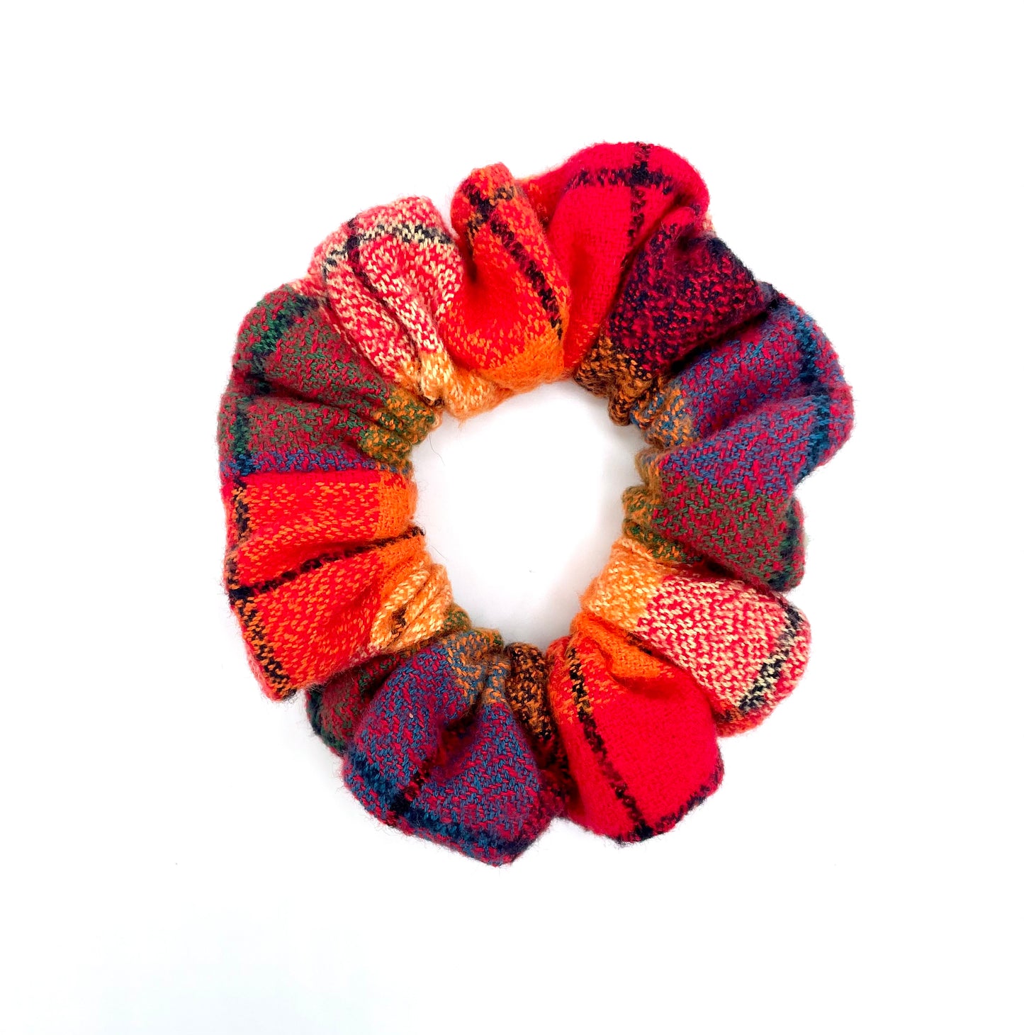 Kaleidoscope Plaid Hair Scrunchie