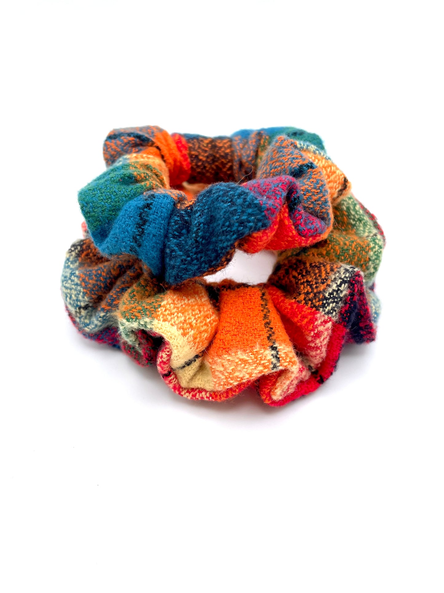 Kaleidoscope Plaid Hair Scrunchie