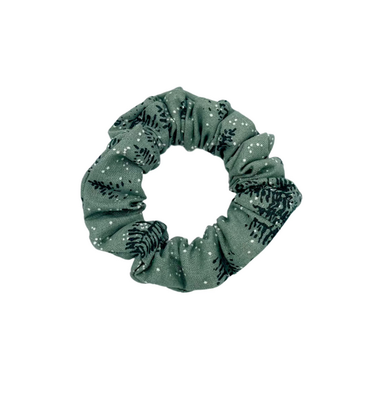 Winter Evergreen Hair Scrunchie