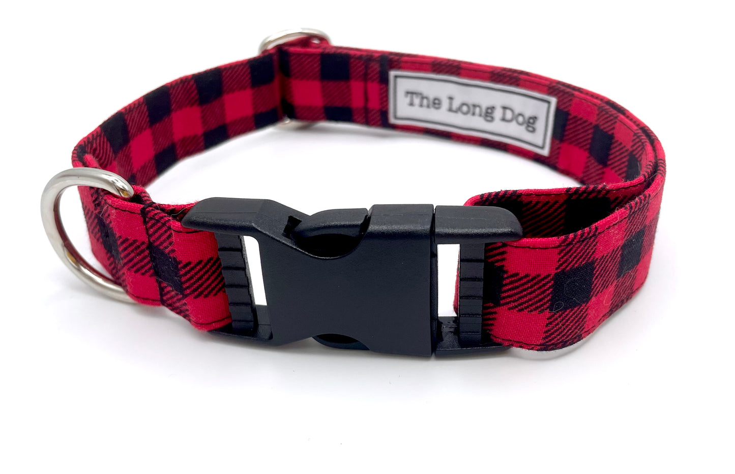 Red Buffalo Plaid Dog Collar