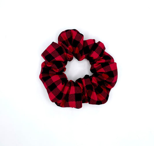 Red Buffalo Plaid Hair Scrunchie