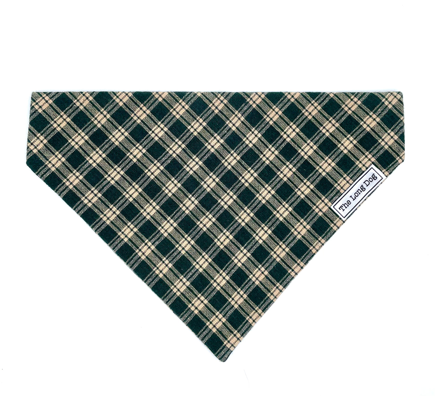 Pine Tree Plaid Dog Bandana