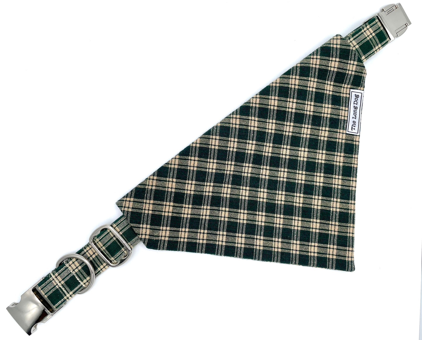 Pine Tree Plaid Dog Bandana