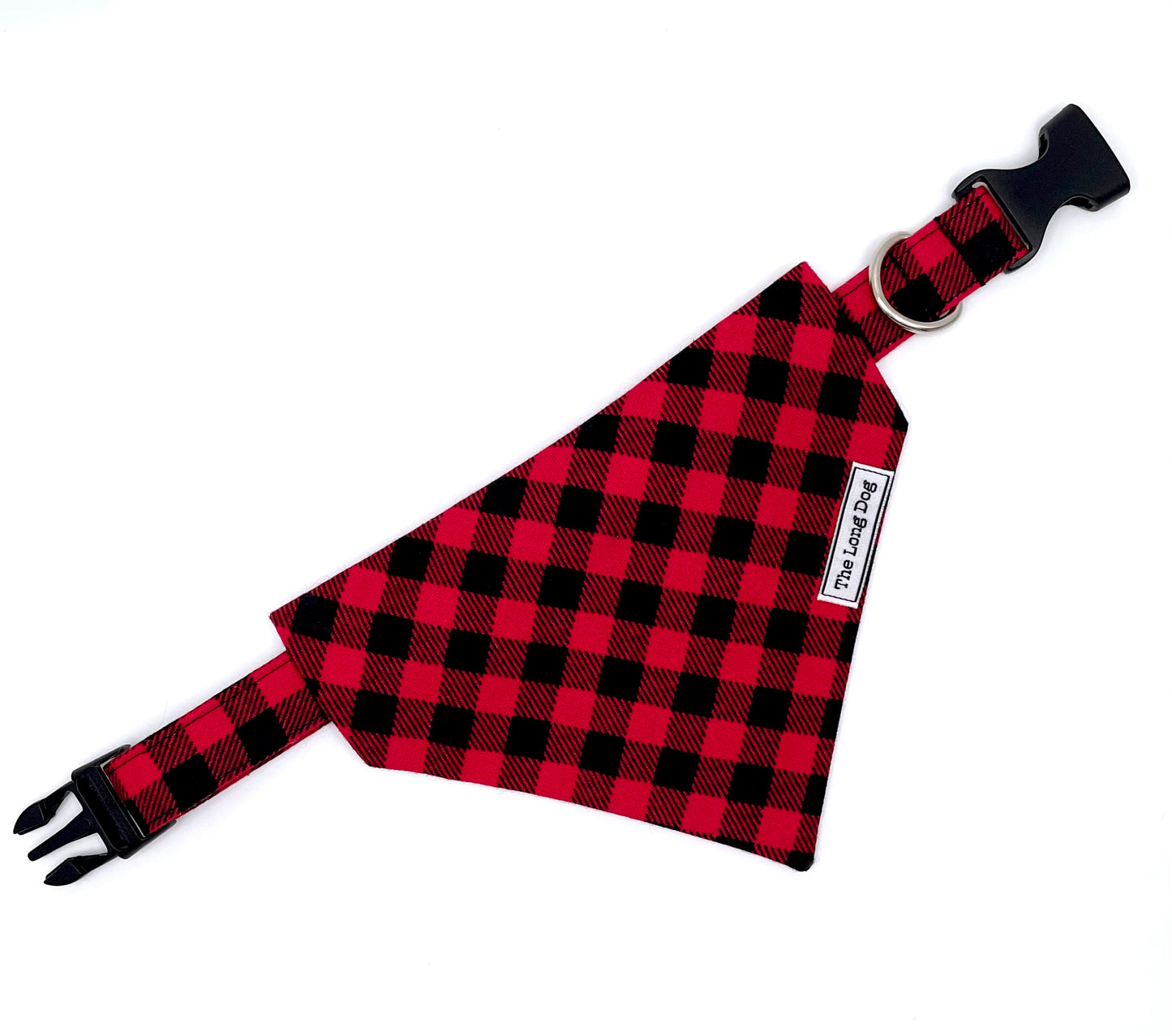 Red Buffalo Plaid Dog Collar