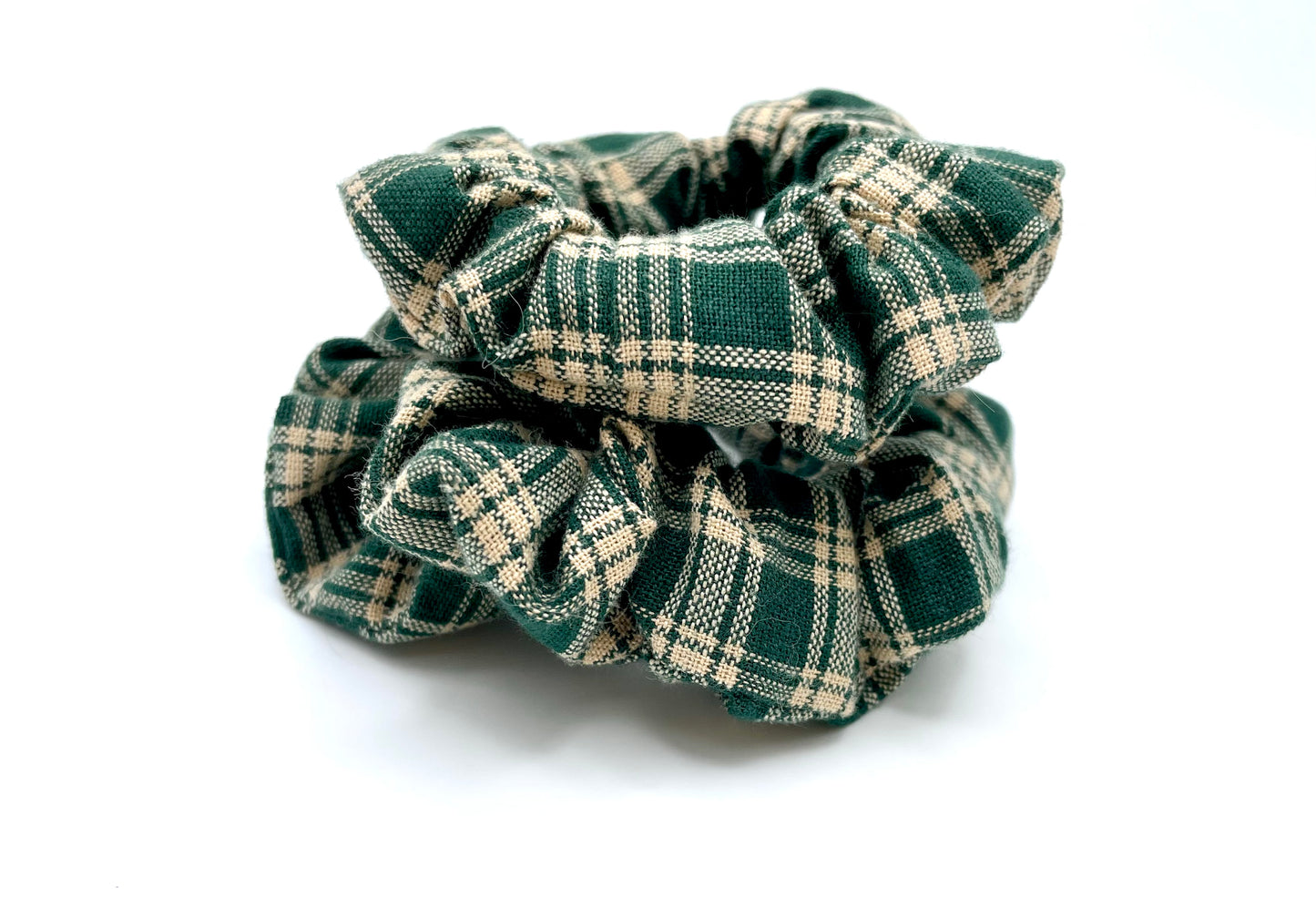 Pine Tree Plaid Hair Scrunchie
