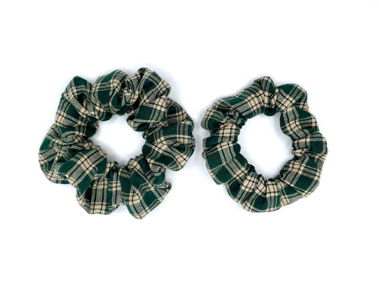 Pine Tree Plaid Hair Scrunchie