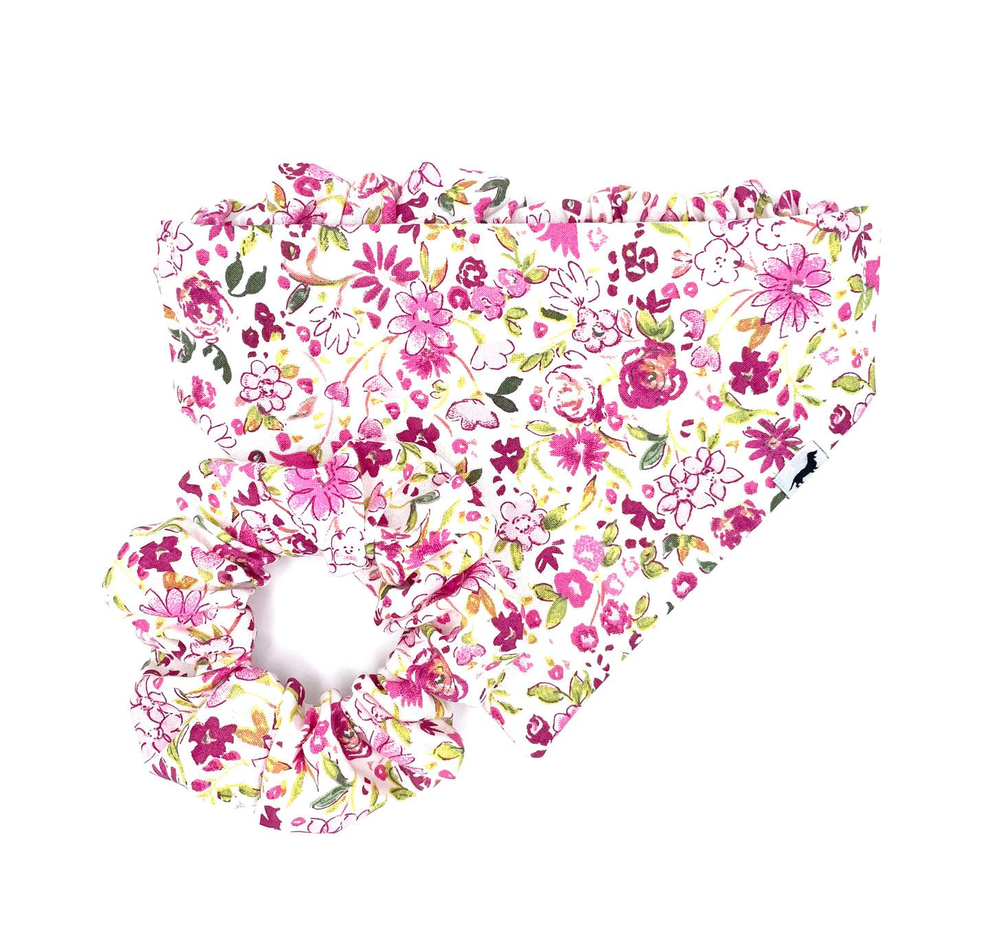 Sweet Pea Scrunchie Dog Bandana