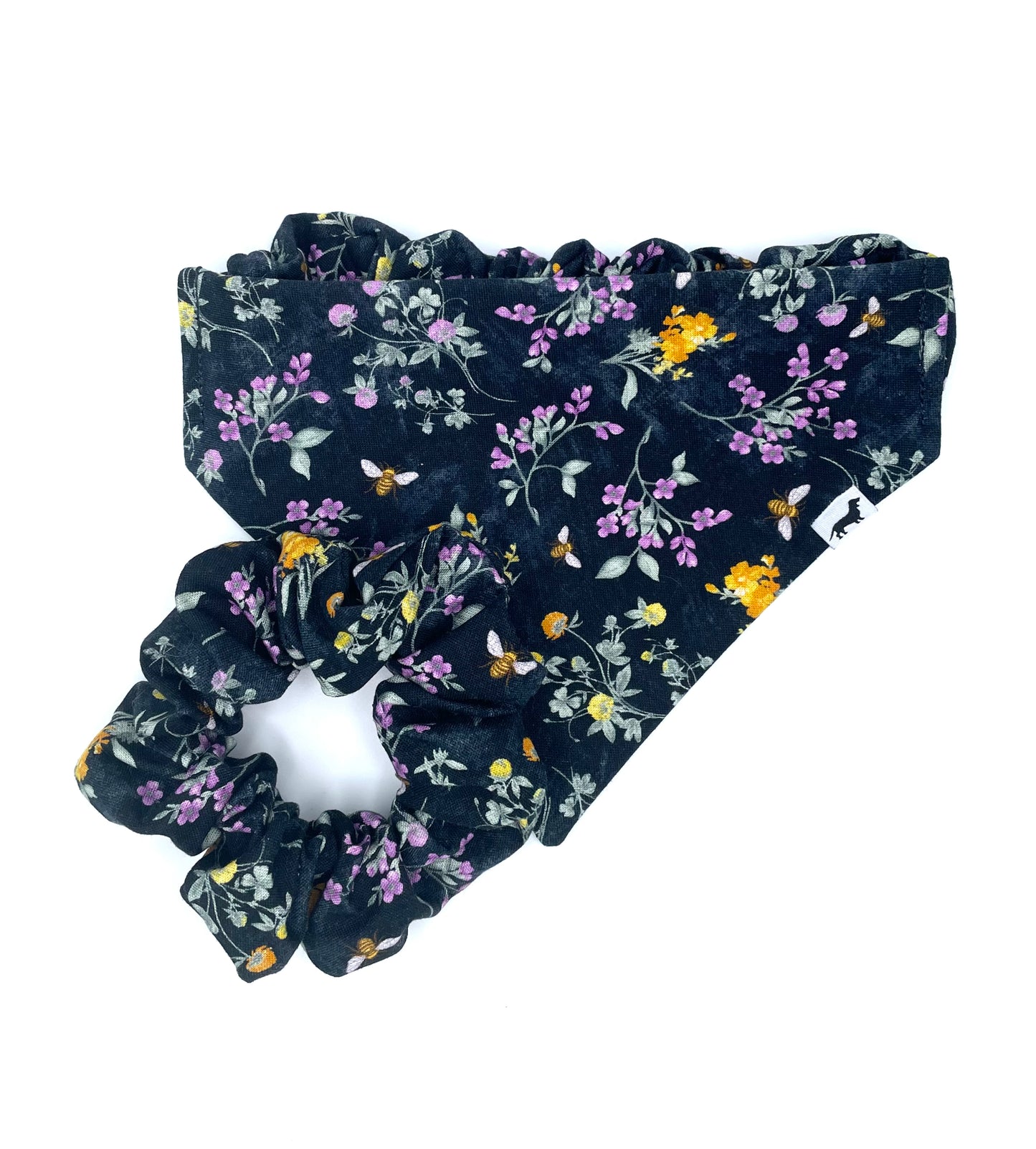 Bumblebee Garden Scrunchie Dog Bandana