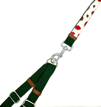 Strawberry Patch Dog Leash Splitter