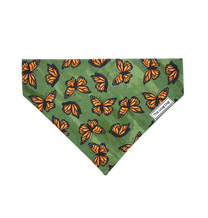 Monarch Butterfly Over the Collar Dog Bandana