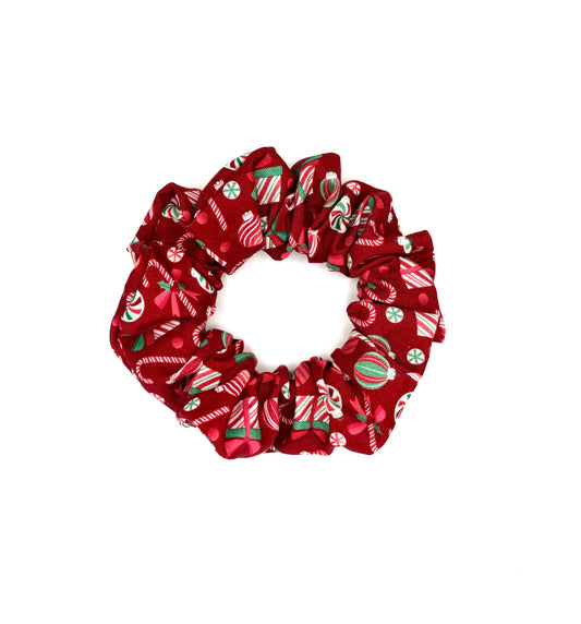 Candy Cane Lane Hair Scrunchie
