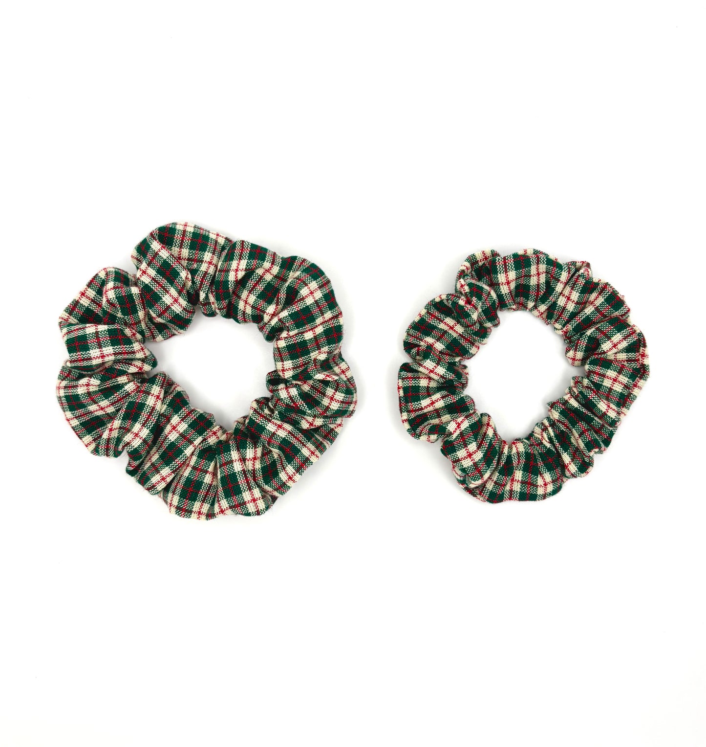 Green Country Christmas Hair Scrunchie
