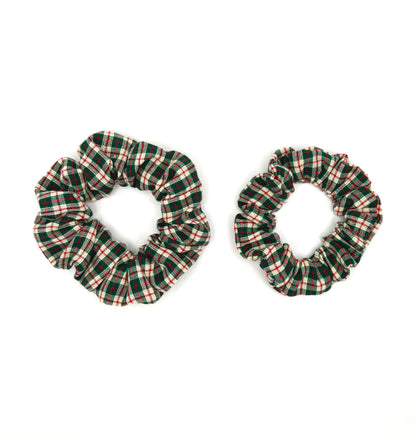 Green Country Christmas Hair Scrunchie