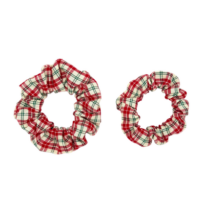 Red Country Christmas Hair Scrunchie