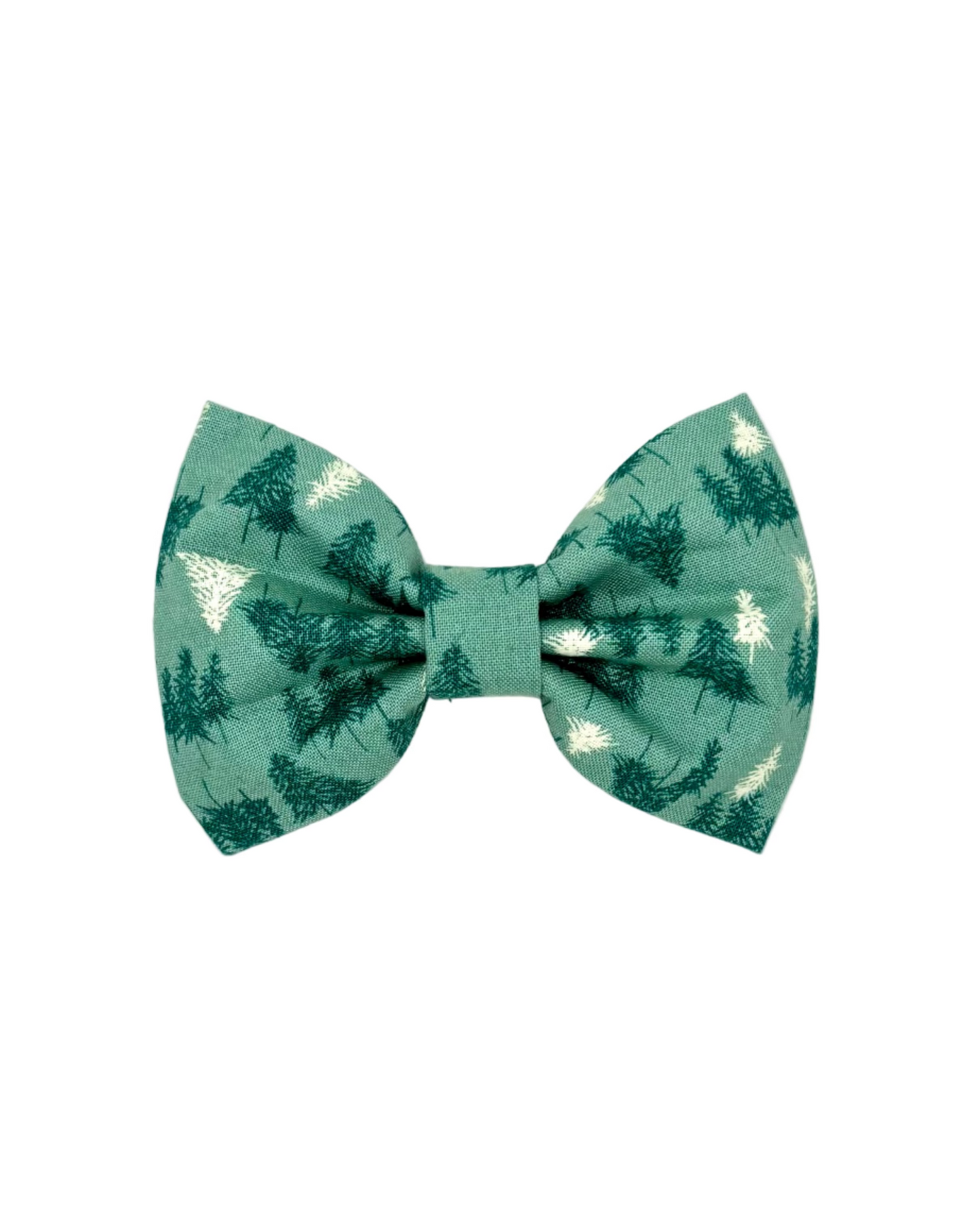 Teal Winter Woods Dog Bow Ties