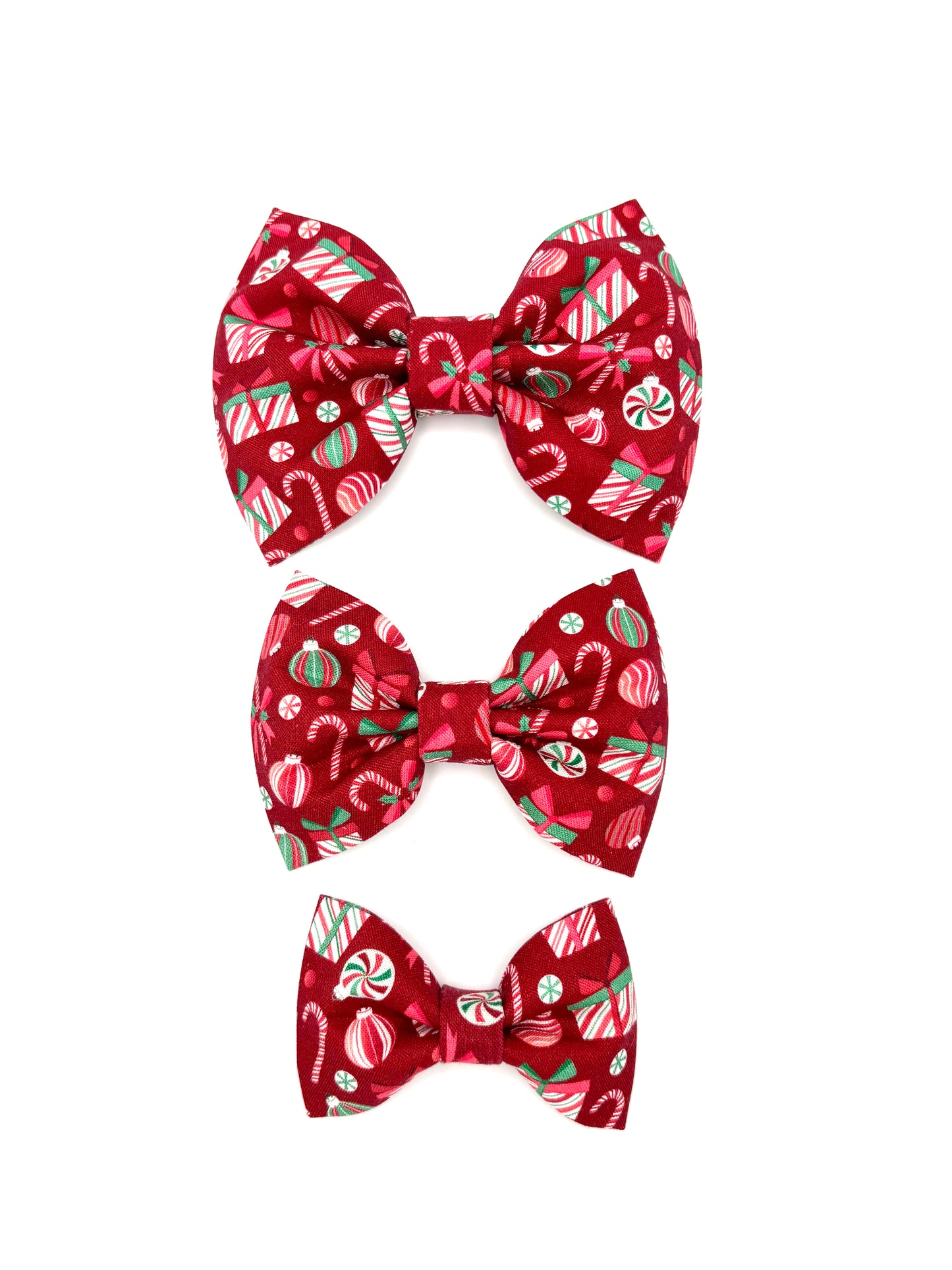 Candy Cane Lane Dog Bow Ties