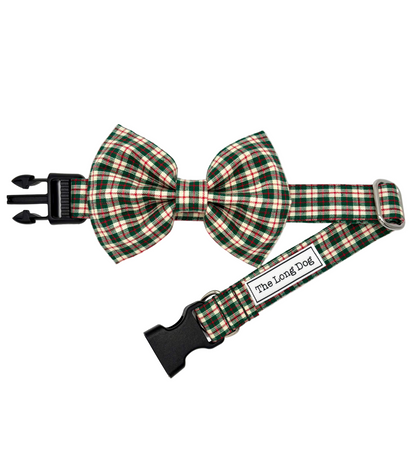 Green Country Christmas Dog Bow Ties