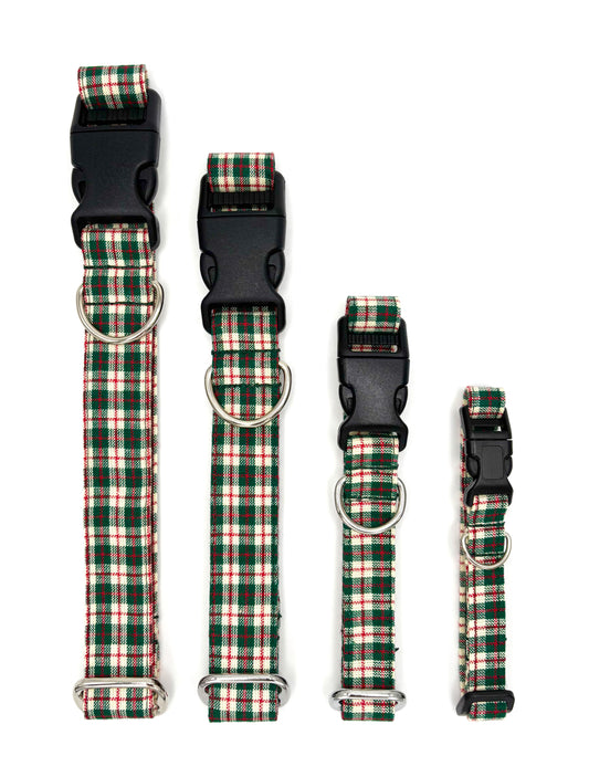 Green Country Christmas Dog Collar