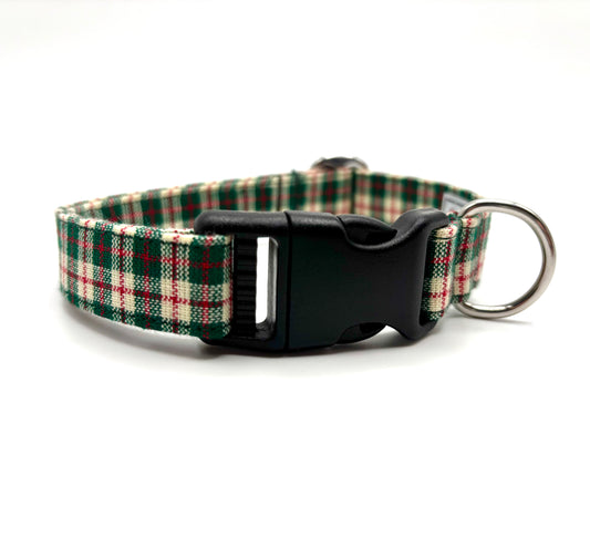 Green Country Christmas Dog Collar
