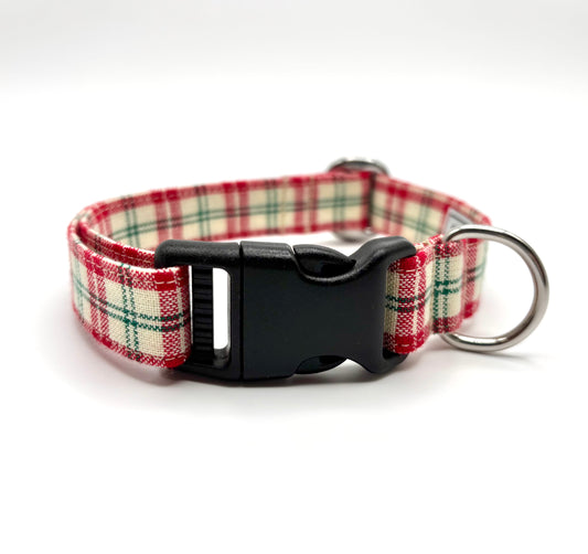 Red Country Christmas Dog Collar