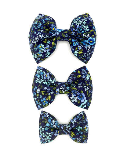 Blue Blossom Dog Bow Ties