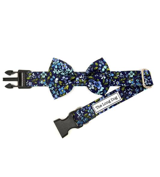 Blue Blossom Dog Bow Ties