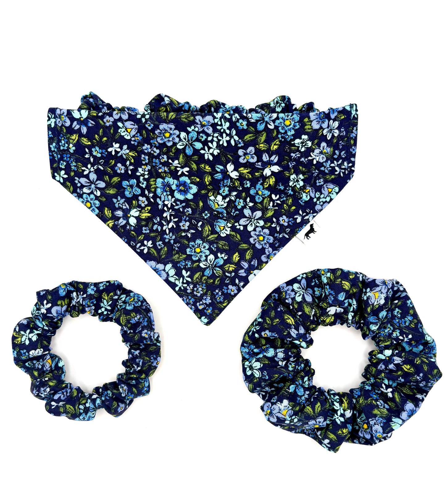 Blue Blossom Dog Bandana