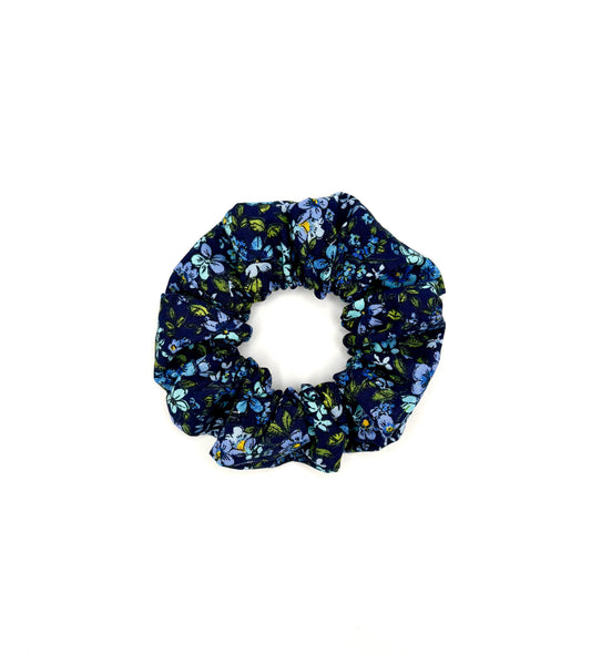 Blue Blossom Hair Scrunchie