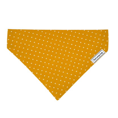 Yellow Plus Over the Collar Dog Bandana